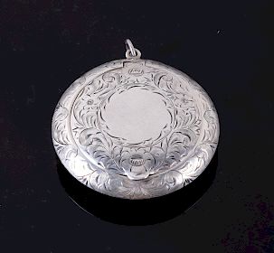 Victorian Era Fine Sterling Silver Snuff Box