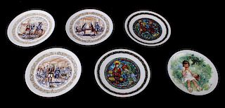 Certified French Decorated Collectors Plates
