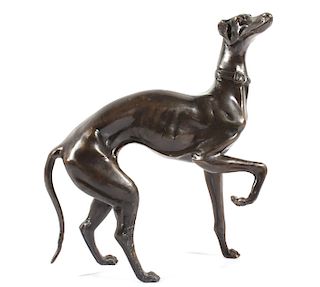 Greyhound Standing Bronze Sculpture