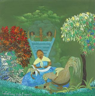 LaFortune Felix (Haitian/Aritbonite, 1933-2016) Painting