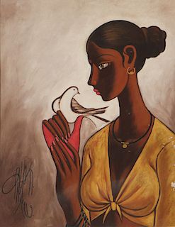 B. Prabha (Indian, 1933-2001) Painting, 1997