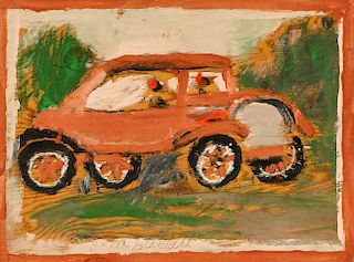 Jimmy Lee Sudduth (1910-2007) "Car"