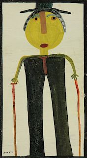 Mose Tolliver (1925-2006) "Self Portrait"