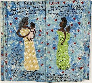 Mary Proctor (American, b. 1960) "A Baby Need Love..."