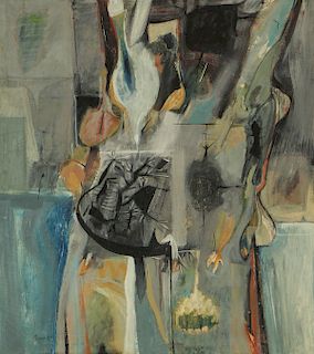 Peter Paone (b. 1936) Oil Painting, 1957