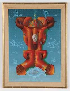 Clayton Anderson (b. 1943) "Levitating Form in Conception", 1974