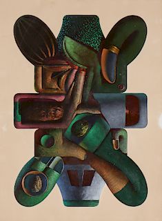 Clayton Anderson (b. 1943) "Baroque Form", 1969