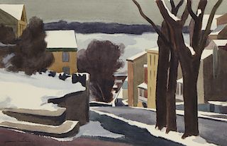 Giovanni Martino (1908-1997) "Late Snow"