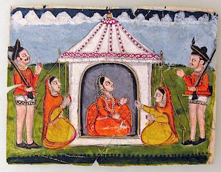 Indian Miniature Painting, Mid 19th C.