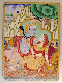 Indian Miniature Painting, Ca. 1850
