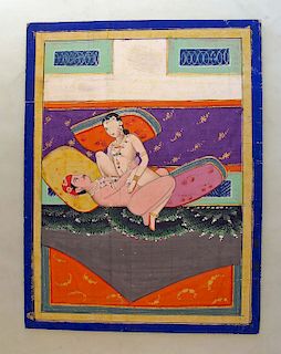 Late 19th C. Indian Miniature Painting, Rajasthan