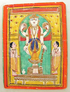 19th C. Indian Miniature Painting, Gujarat