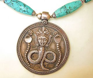 Silver & Turquoise Necklace, Rajasthan