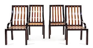 Harvey Probber, (American, 1922-2003), Set of Four Dining Chairs Probber Inc., USA