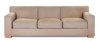 * After Jean Michel Frank, American, Late 20th Century, Custom Three-Seat Sofa