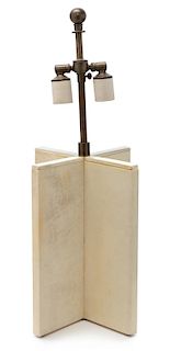 * After Jean Michel Frank, American, Late 20th Century, Custom Croisillon Table Lamp
