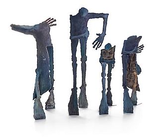 * Leslie Hawk, (American, 20th Century), Untitled Four Part Sculpture