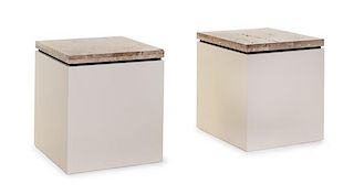 Modernist, American, Late 20th Century, Pair of Side Tables