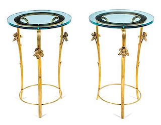 Art Nouveau Style, Mid 20th Century, Pair of Side Tables