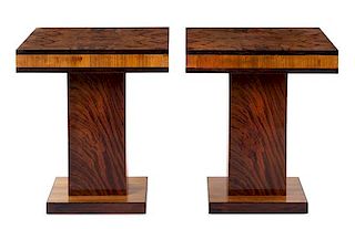 Art Deco, France, Early 20th Century, Pair of Side Tables