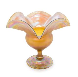 * Tiffany Studios, American, Early 20th Century, Footed Vase