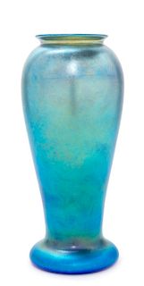 * Tiffany Studios, American, Early 20th Century, Blue Vase