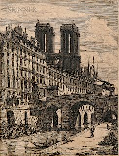 Charles Meryon (French, 1821-1868)  Le Petit Pont