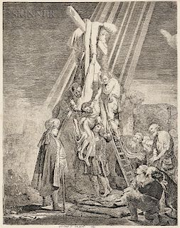 Rembrandt Harmensz van Rijn (Dutch, 1606-1669)  The Descent from the Cross