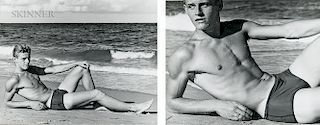 Attributed to George Platt Lynes (American, 1907-1955)  Fourteen Photographs of Men (Both Nude and Clothed)