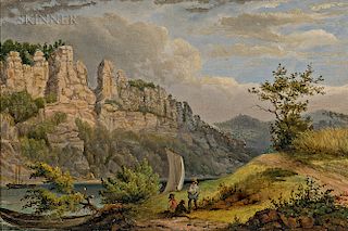 Russell Smith (American, 1812-1896)  Castle Rocks