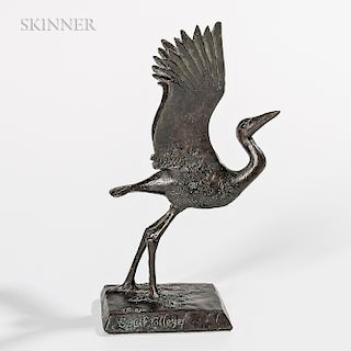 Elliot Offner (American, 1931-2010)  Great Blue Heron (Miniature)