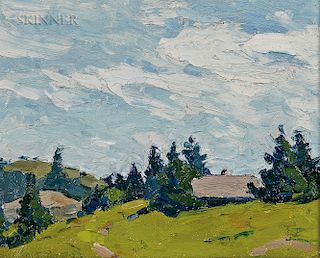 Margaret Jordan Patterson (American, 1867-1950)  Hillside Landscape