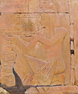 Joseph Lindon Smith (American, 1863-1950)  Relief from the Temple of Luxor