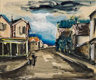 Maurice de Vlaminck (French, 1876-1958)  Village Street