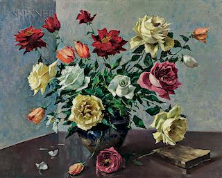 Luis Alfredo López Méndez (Venezuelan, 1901-1996)  Still Life with Roses