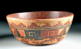 Maya Ulua Valley Pottery Bowl w/ Abstract Creatures