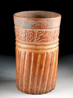 Maya Ceramic Cylinder Vessel - Glyphoids