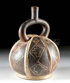 Moche Pottery Stirrup Vessel