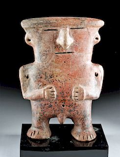 Quimbaya Pottery Standing Male Flat Figure