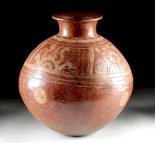 Large Mixtec / Aztec Pottery Olla