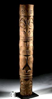 Massive 19th C. Marquesas Island Wood Tiki Figure
