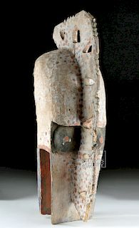 20th C. African Dogon Wood Mask - Zoomorphic Face