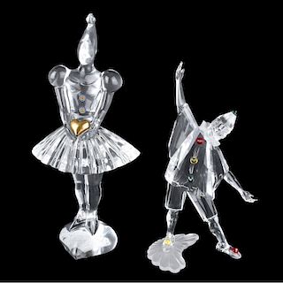 Two Crystal Figurines