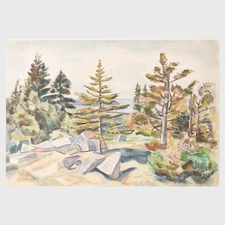 Carl Gordon Cutler (1873-1945): Granite and Evergreens