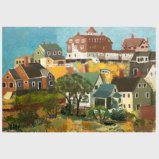 Attributed to Jo Levy (1904-1996): Maine Village
