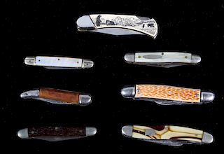 Collection of Seven Vintage Pocket Knives