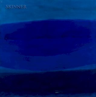 Felrath Hines (American, 1913-1993)  Blue Painting