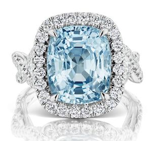 ICY BLUE 10.1ct BURMESE SAPPHIRE DIAMOND RING CERT