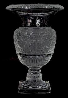 Lalique "Versailles" Vase. Signed with etched