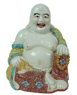Chinese Porcelain Seated Buddha Figure